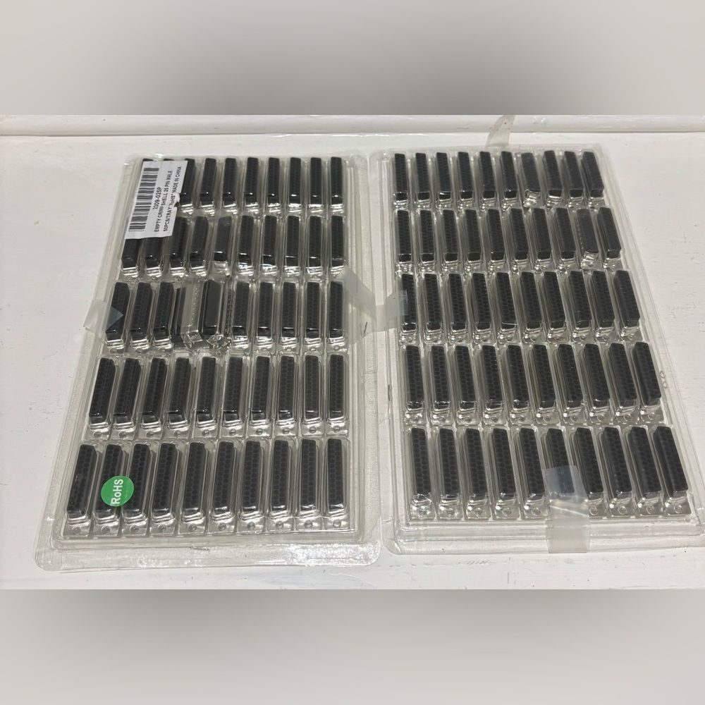 NWOT RoHS 100 Piece Empty Crimp Housings- 25 Pin Male Lot